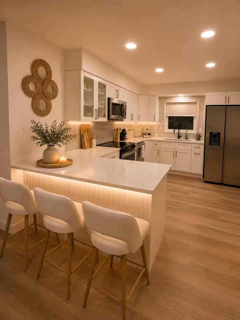 Gather around the spacious kitchen island for breakfast or casual conversation!