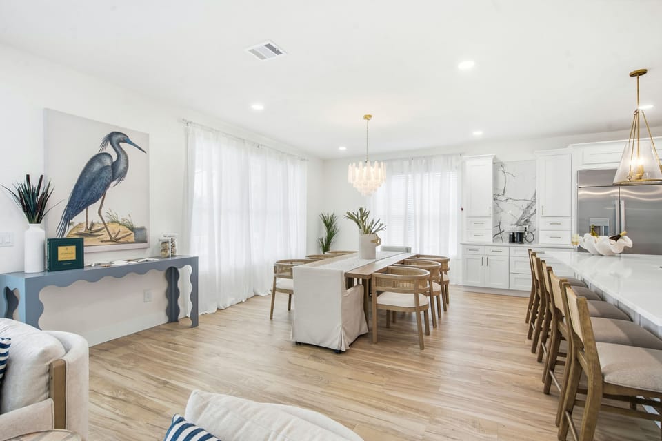Open concept living area so everyone can join together on the main floor