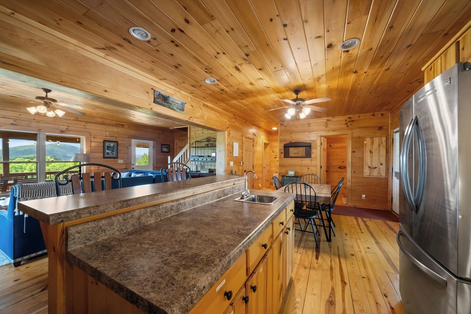 Plenty of Counter Space and Convenience to the Dining Area
