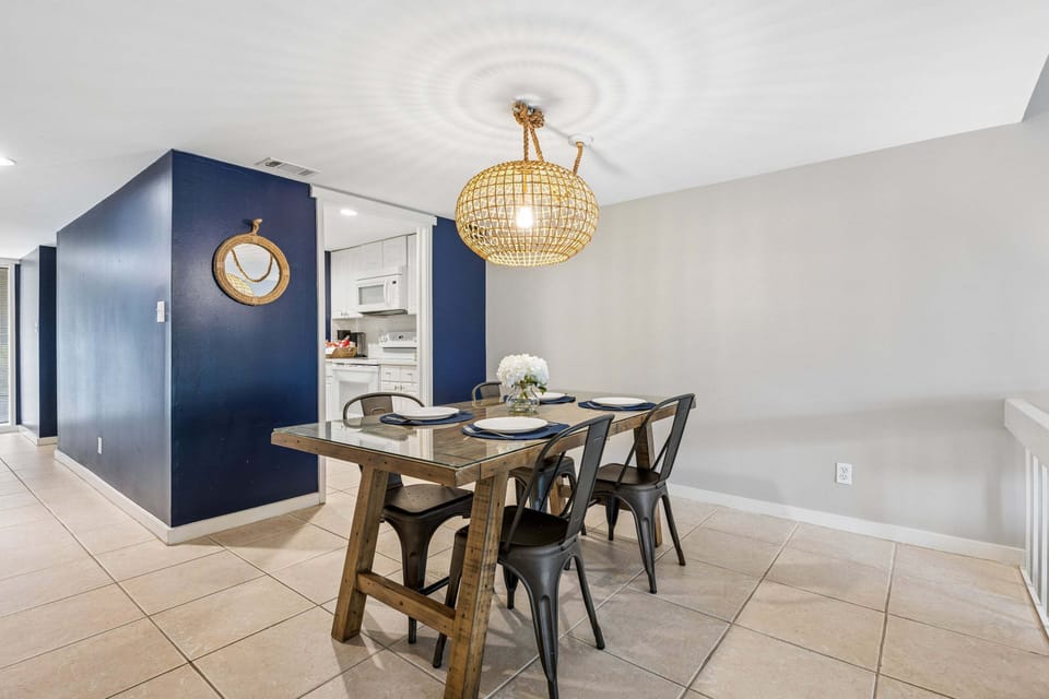 Charming dining nook just steps from the kitchen