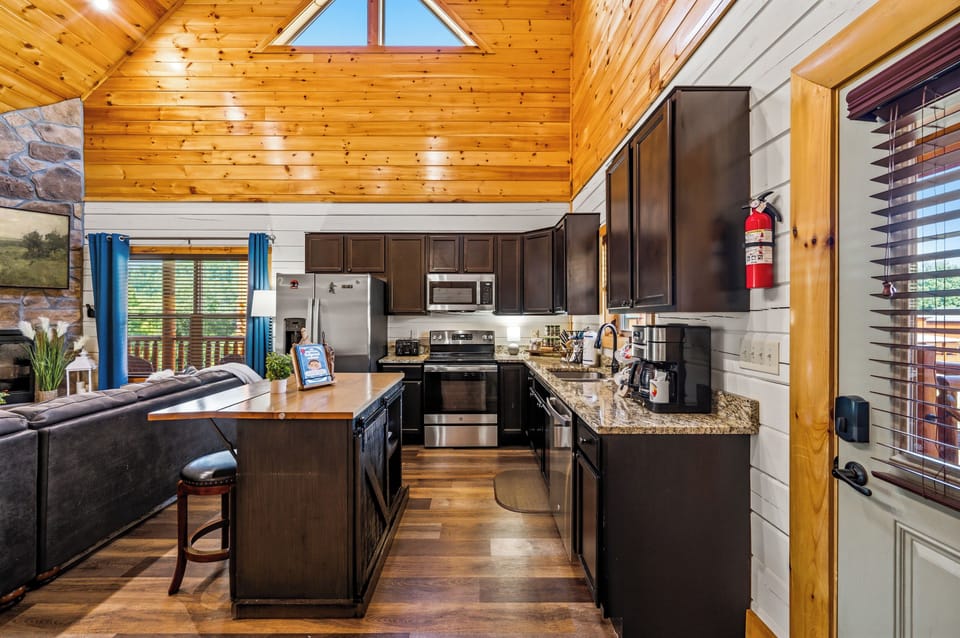 Fully stocked kitchen