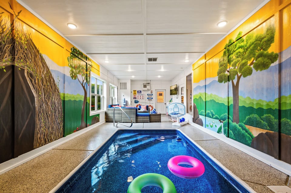 Private indoor heated pool