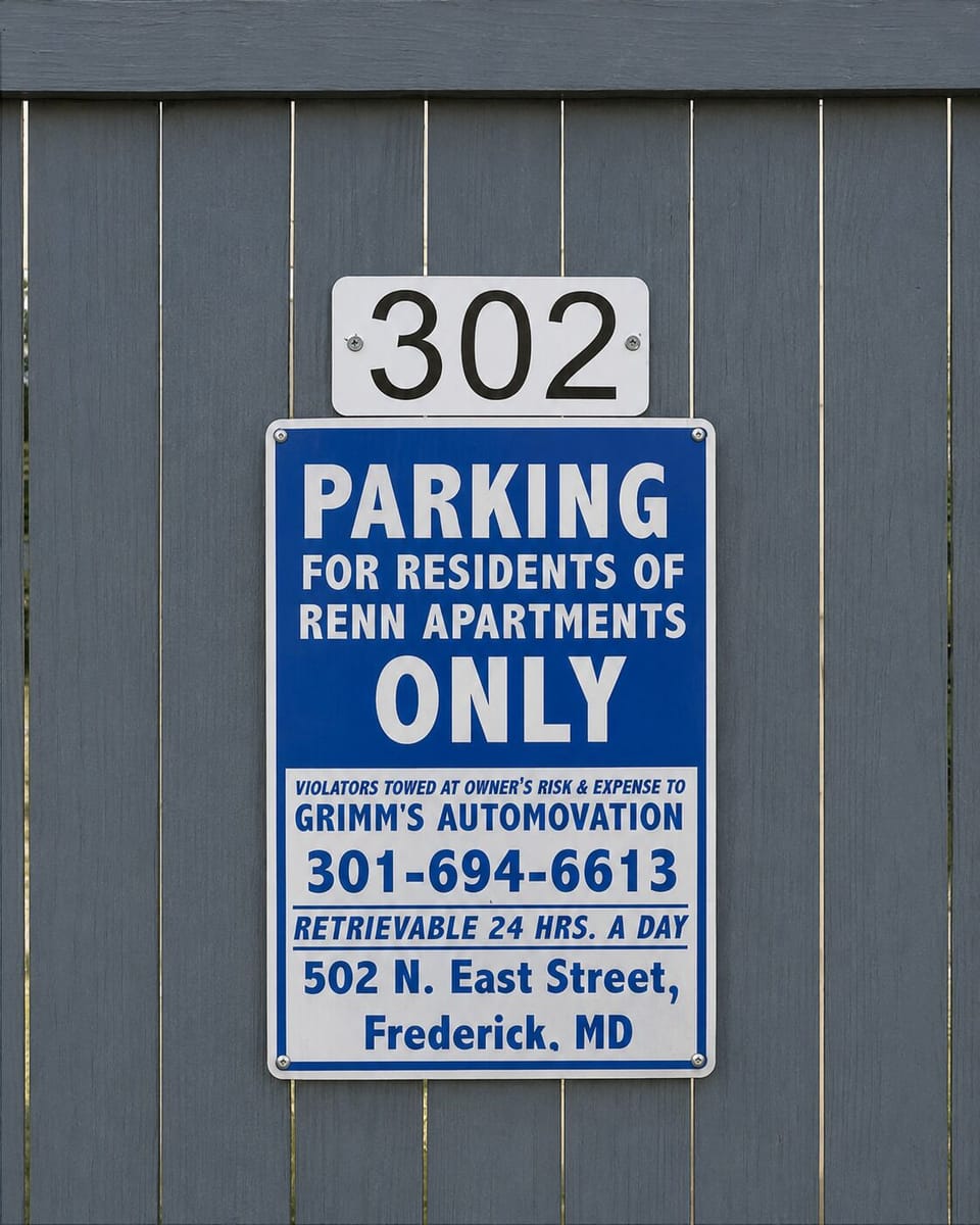 Dedicated parking in Gravel and Grind parking lot (right across the street) 