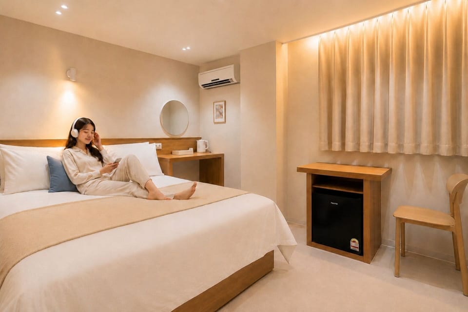 Standard Double Room | Blackout drapes, WiFi (free)