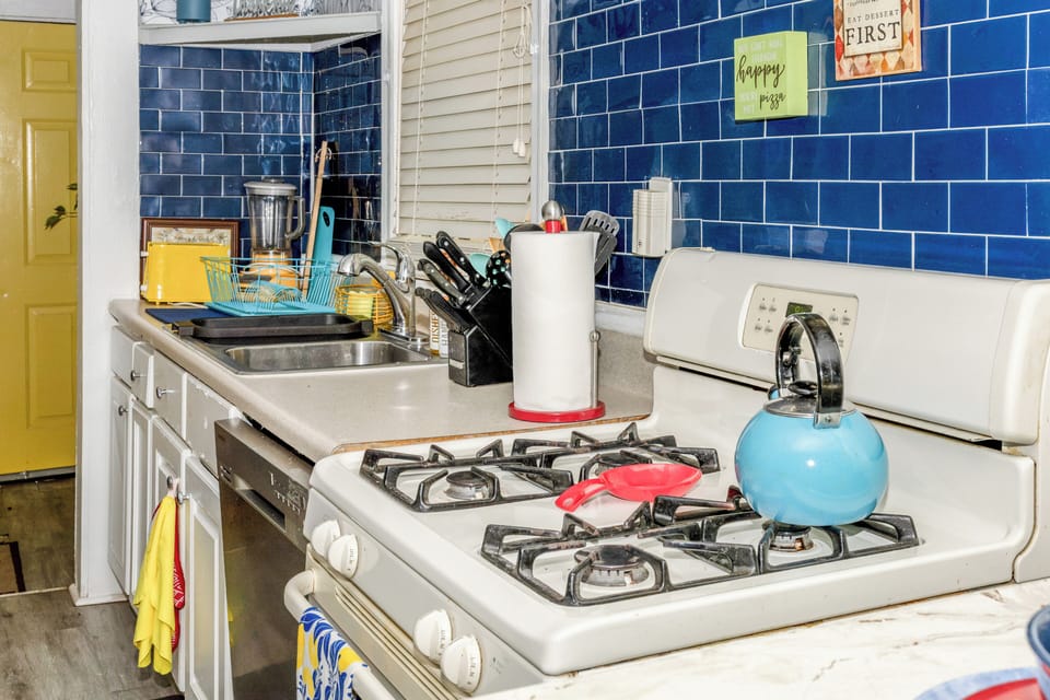 House, Patio | Private kitchen