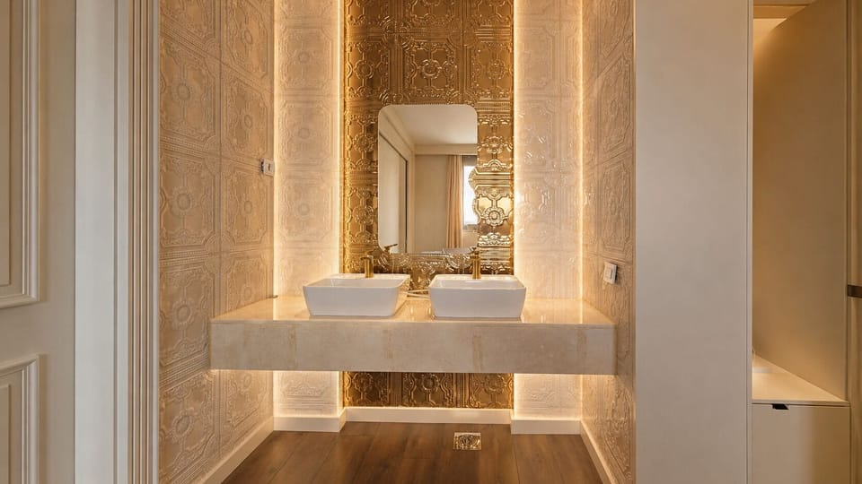 Deluxe Double Room | Bathroom | Shower, rainfall showerhead, hair dryer, slippers