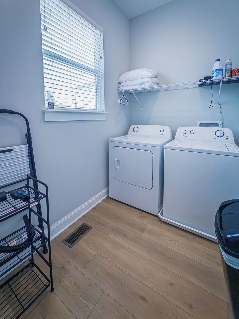 Full washer and dryer in laundry room