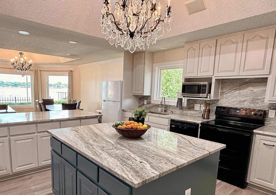 Fully equipped kitchen with space to gather, cook, and connect