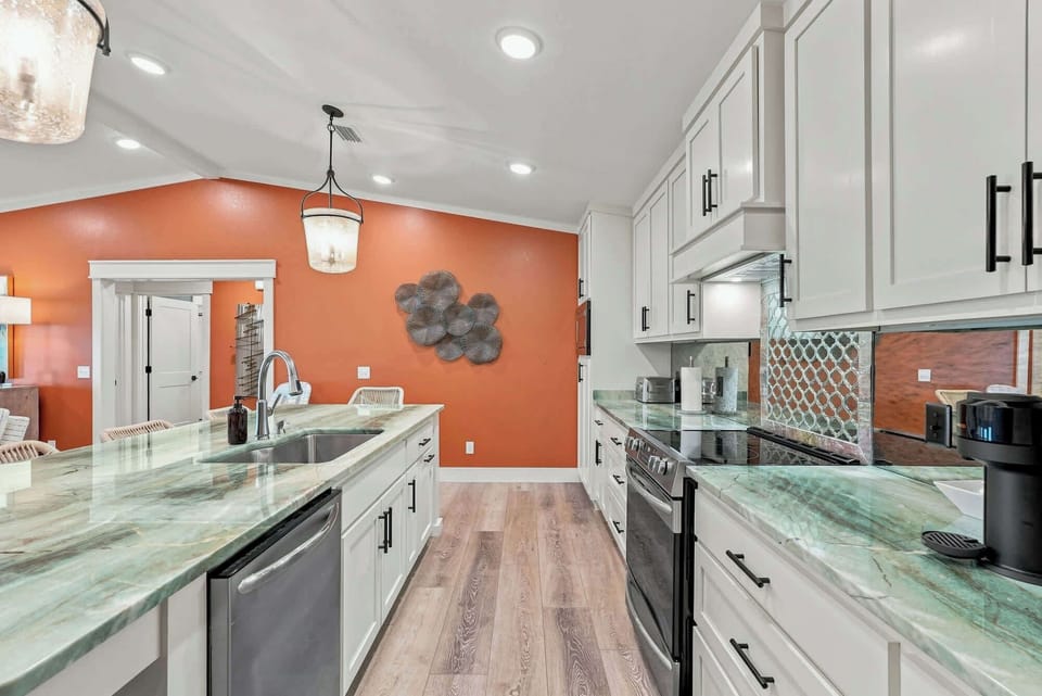 A kitchen built for real cooking — stainless appliances, tons of counter space, and room to move!
