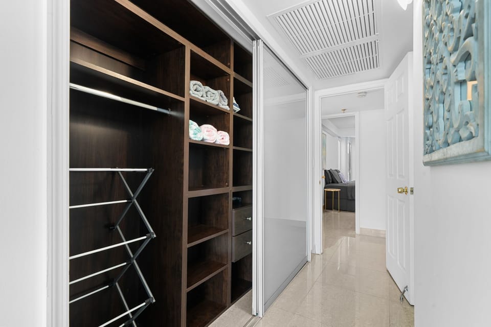 Oceanfront Master Suite 
Relax in the spacious master bedroom featuring a private bathroom, dedicated workspace, and direct access to the ocean, wake up and step outside just moments from the beach.