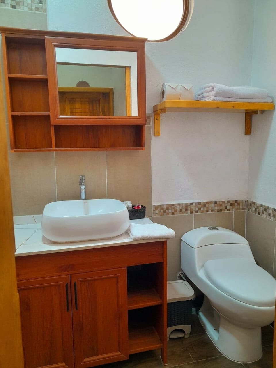Quadruple Room, Garden View | Bathroom | Shower, towels, soap, shampoo