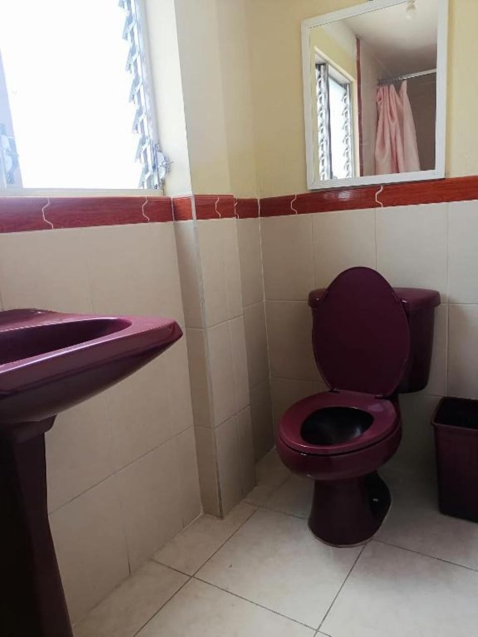 Standard Double Room, 2 Double Beds | Bathroom | Shower, towels, soap, shampoo
