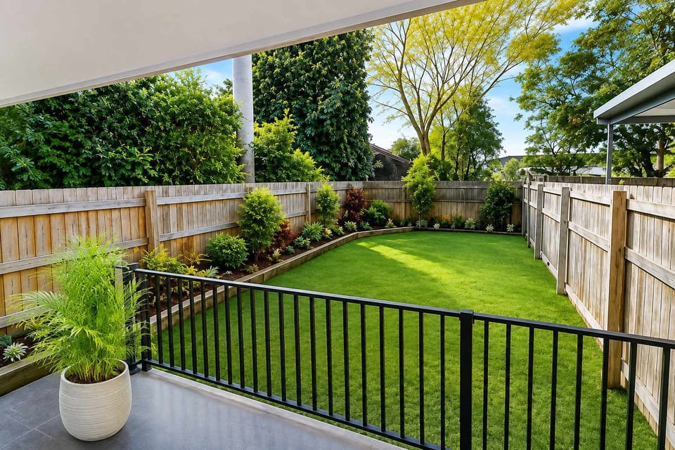 Private backyard with space to relax outdoors – pets welcome upon approval