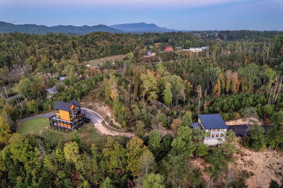 Dollywood just down the road —You, tucked in quietly among the trees.