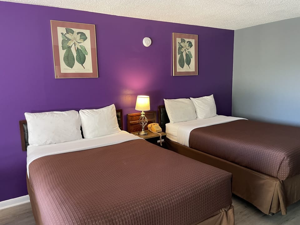 Standard Room, 2 Double Beds, Non Smoking | Free WiFi, bed sheets, alarm clocks