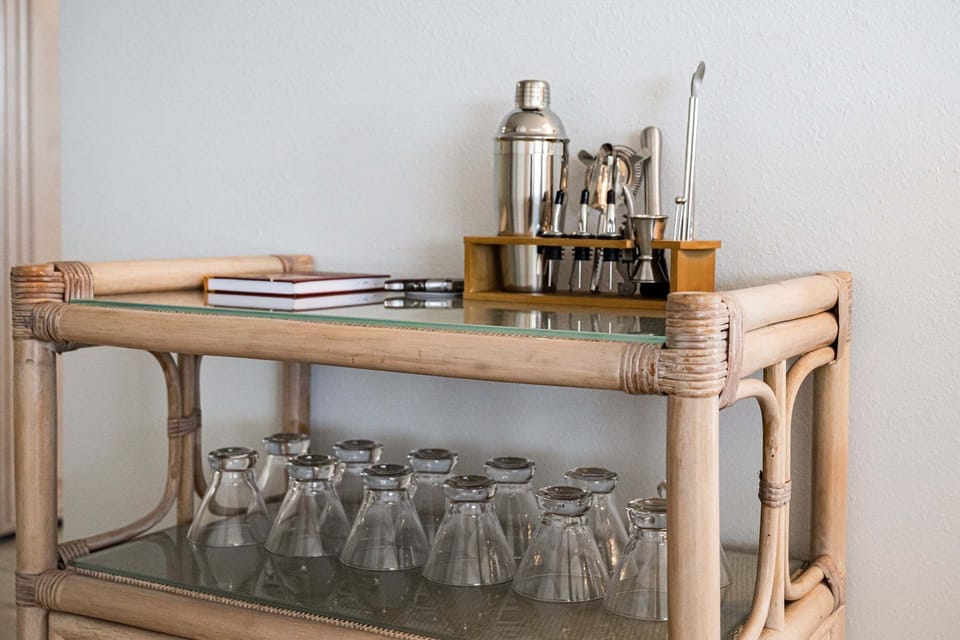 Martini bar in the Living room