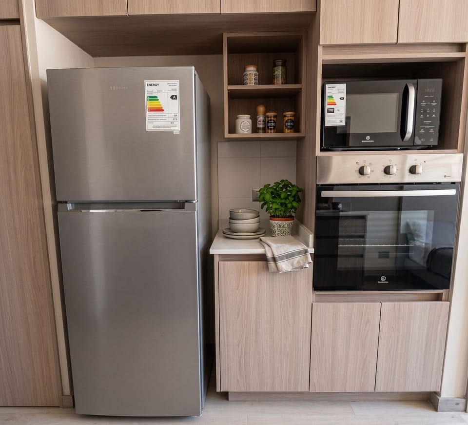 Standard Apartment, Air conditioning | Private kitchen | Fridge, microwave, oven