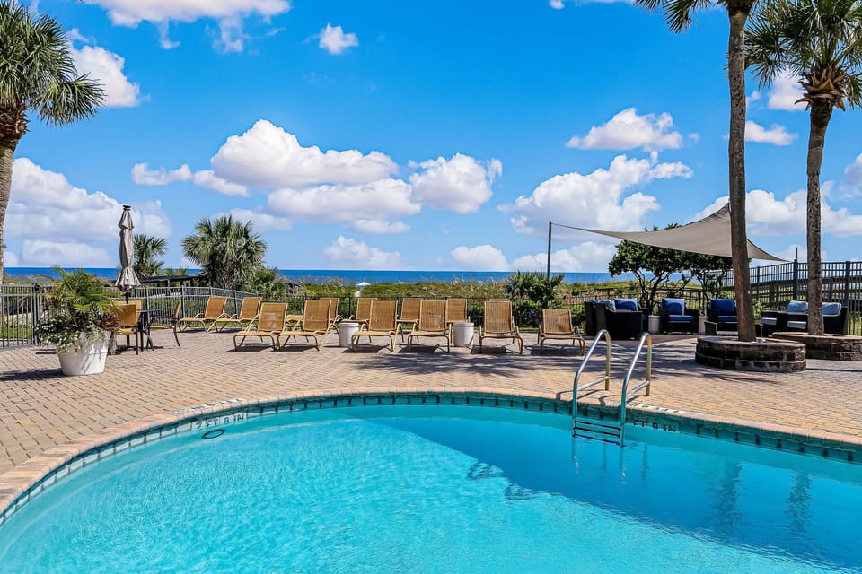Oceanfront Complex Pool with Plenty of Seating (not heated)