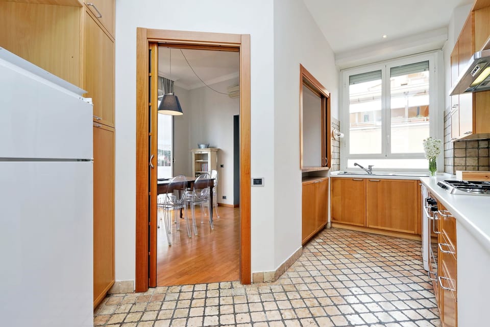 Apartment, 2 Bedrooms, Balcony, City View (Via Celimontana 38) | Private kitchen