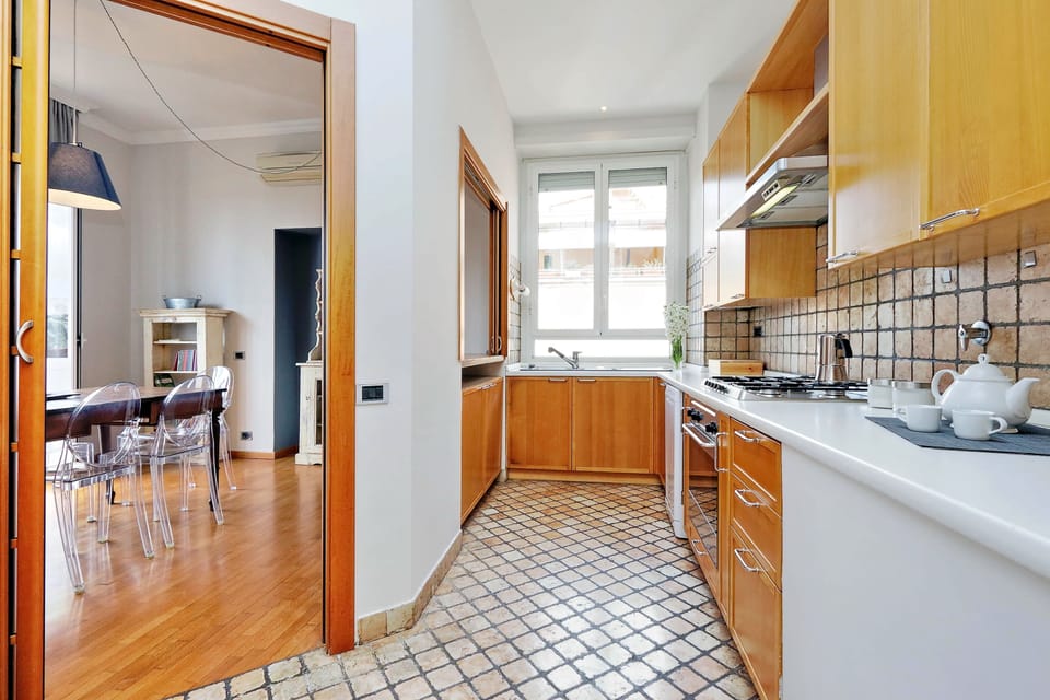 Apartment, 2 Bedrooms, Balcony, City View (Via Celimontana 38) | Private kitchenette
