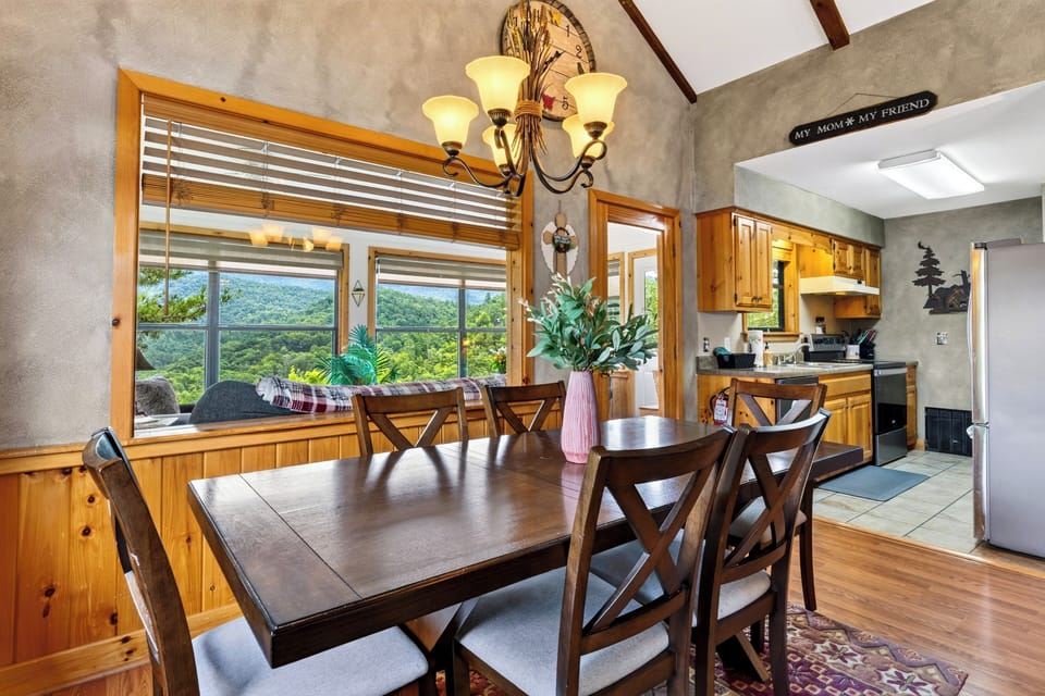Dinner with a view out of every window.