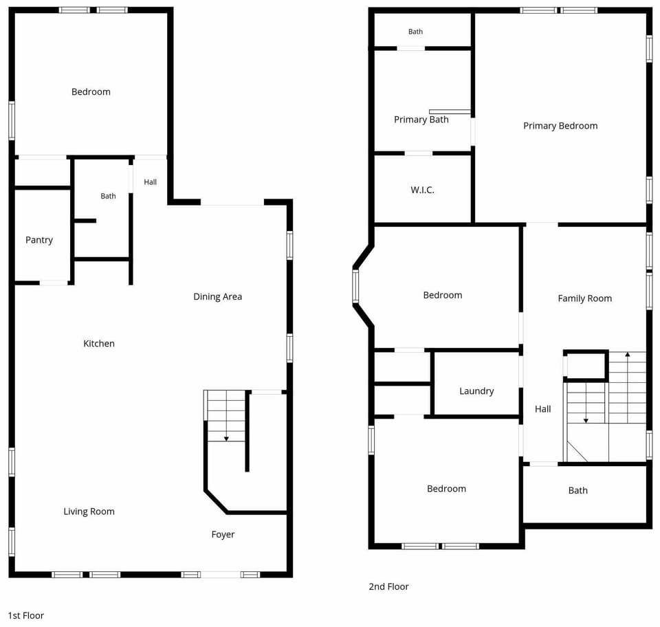 The full layout, top to bottom, with four bedrooms, three baths and open living at the heart of it. Picture your crew spread across these rooms, then all of you meeting back in the kitchen when dinner is ready.
