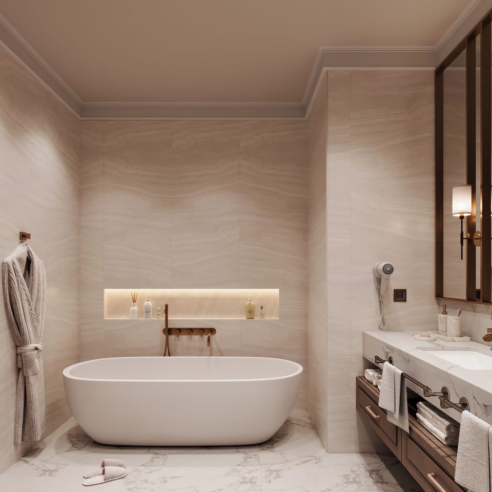 Deluxe Suite | Bathroom | Free toiletries, hair dryer, slippers, towels