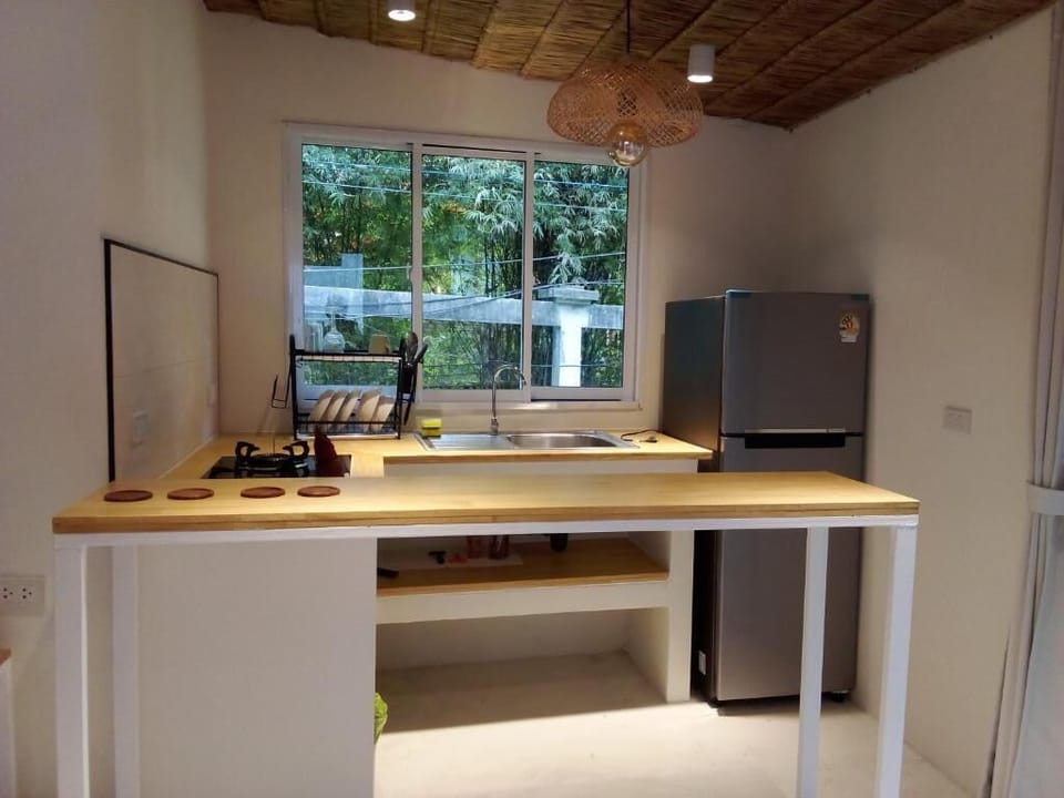 Deluxe Apartment, Balcony, Garden View | Private kitchen