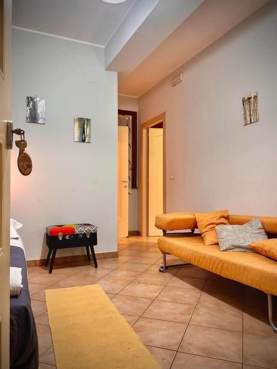 Quadruple Room, Balcony | Living area