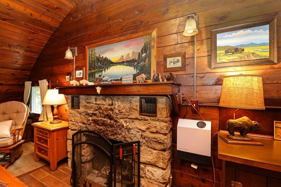 Wood master bedroom