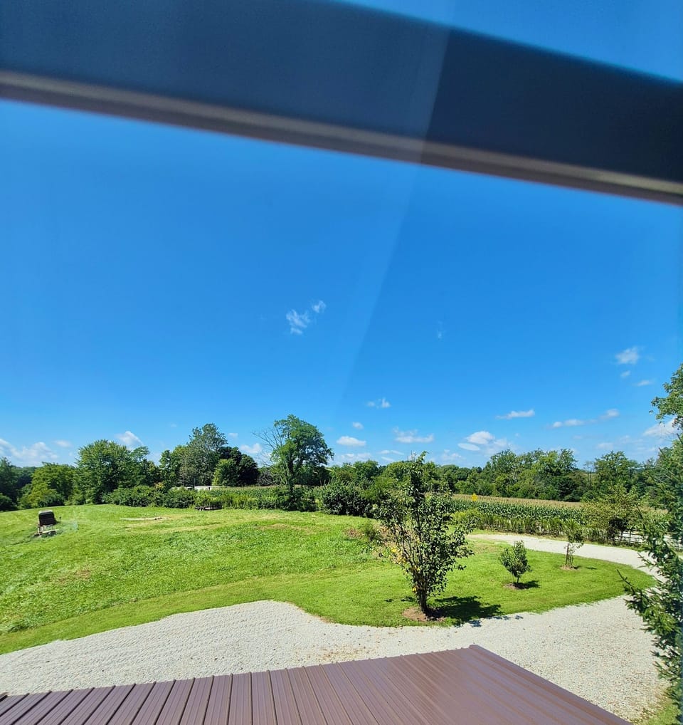 View from upstairs bedroom window