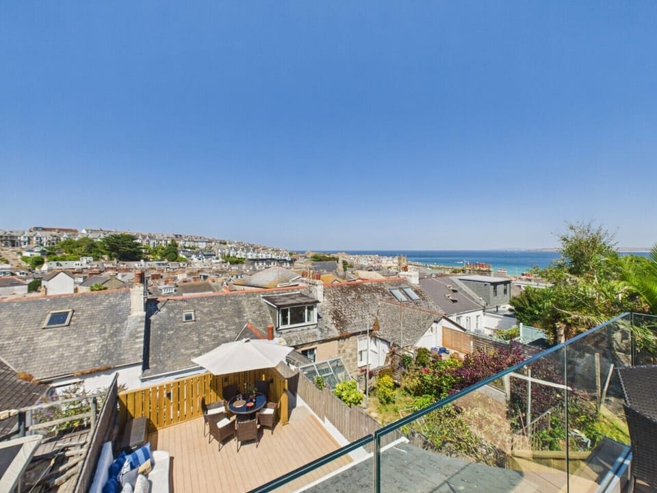 Those views. Out over the whole of St Ives to the glittering bay — a truly special outlook.