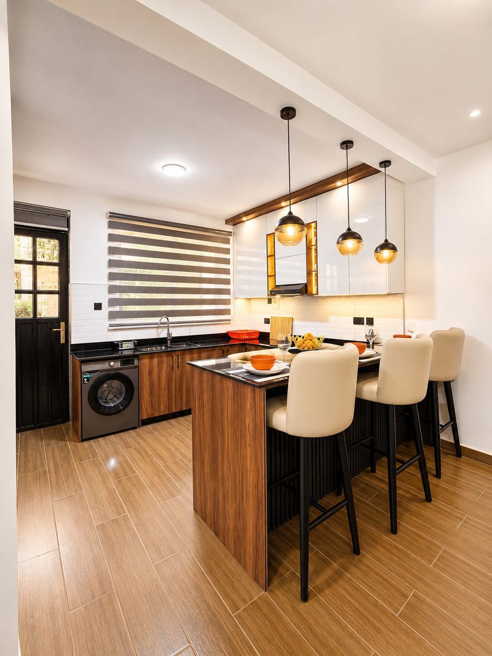 Basic Apartment, City View | Private kitchen