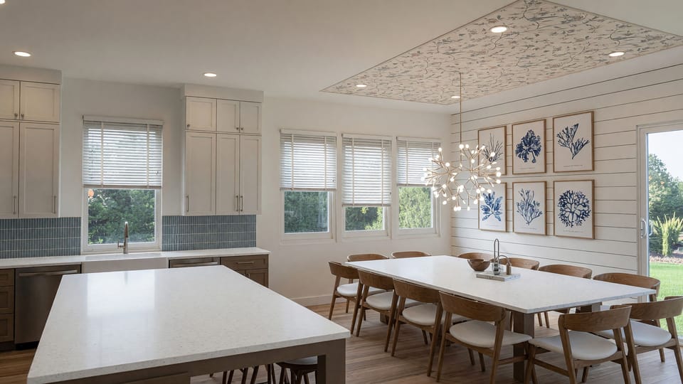Dining Area #2– Seats 12 with additional seating at the kitchen island | Rendering
