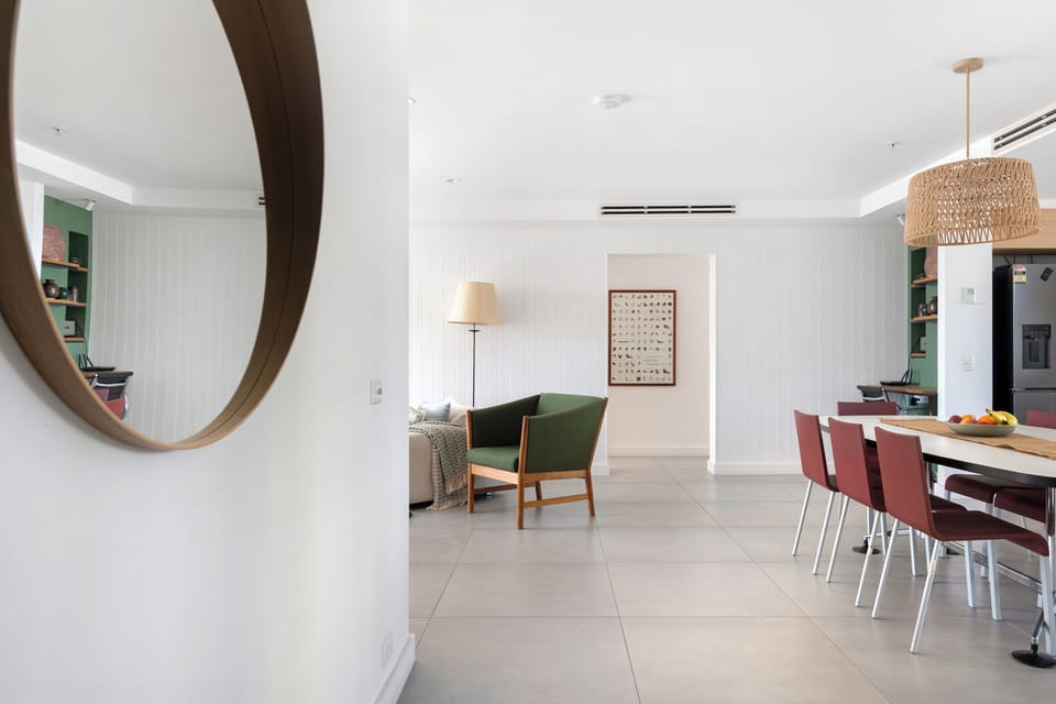 Bright, open and beautifully styled, the spacious living and dining areas create an inviting place for everyone to come together and relax.