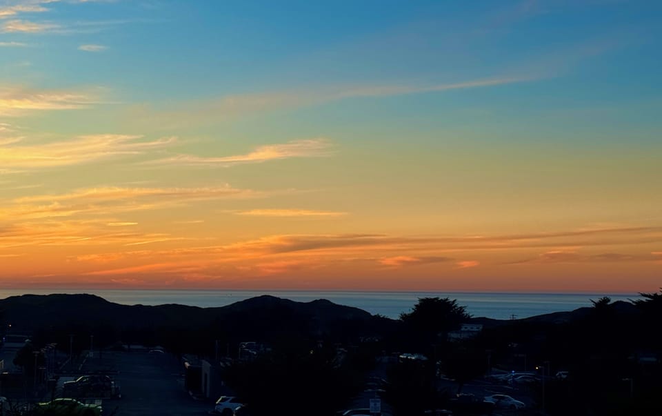 Sunset off rooftop Deck