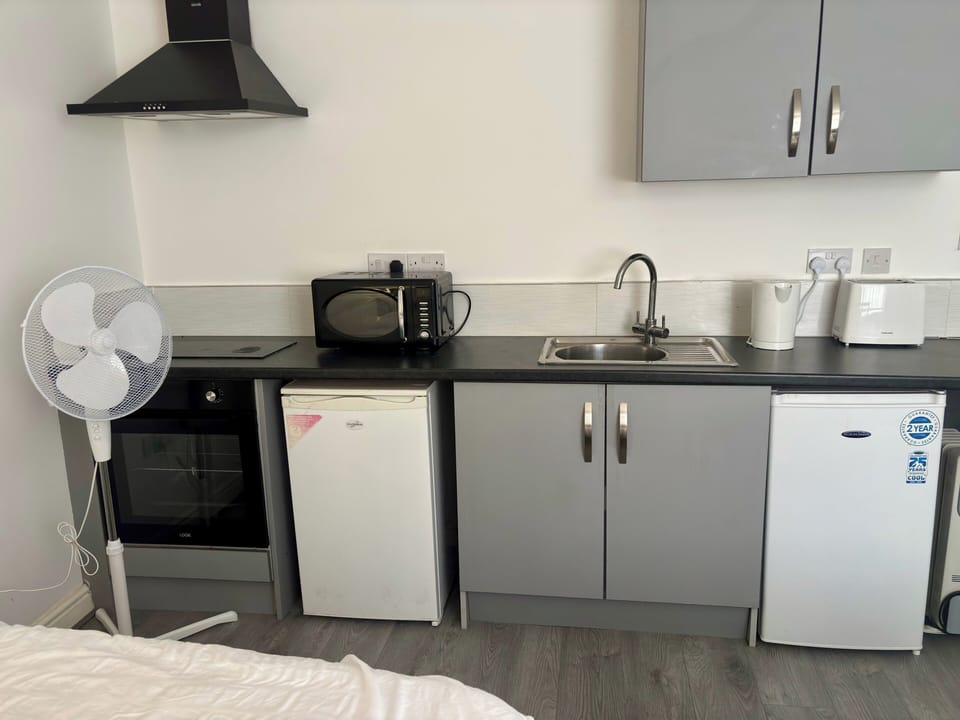 Fan, Fridge, Freezer, Microwave, Electric cooker, kettle and Toaster