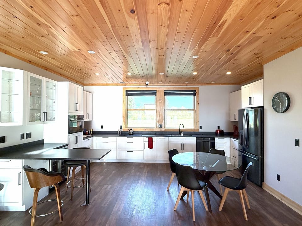 Large open kitchen with everything you need