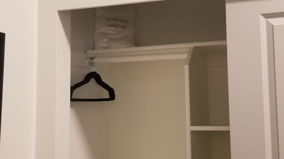 Bedroom #2 Closet witch extra sheets and hangers.
