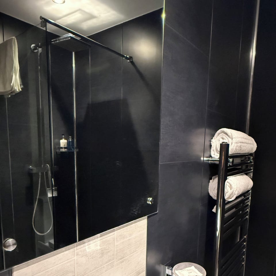 Standard Single Room, Patio | Bathroom | Shower, hair dryer, slippers, towels