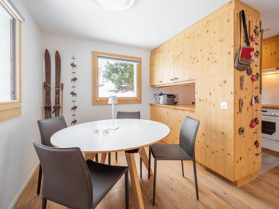Furniture, Interior Design, Flooring, Wood, Ceiling, Floor, Table, Kitchen & Dining Room Table, Lighting, Dining Room