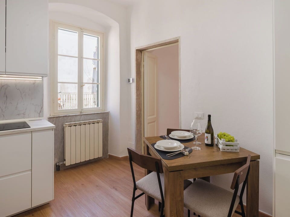 Furniture, Flooring, Interior Design, Wood, Floor, Kitchen & Dining Room Table, Kitchen, Ceiling, Table, Wood Flooring