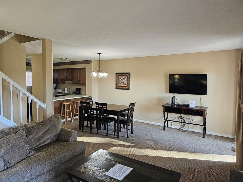 Condo | Living area | 32-inch TV with cable channels, DVD player