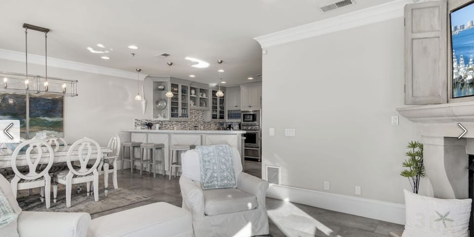 Living Room looking into Kitchen Area