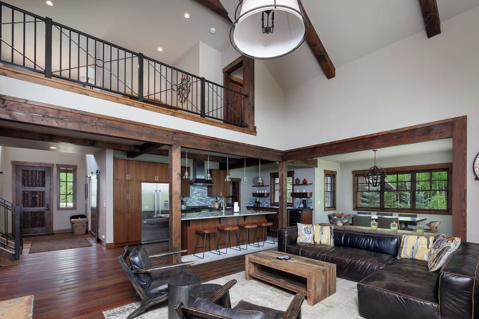 Relax together in an airy great room with open-concept flow.
