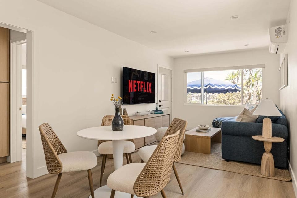 Living and dining area.