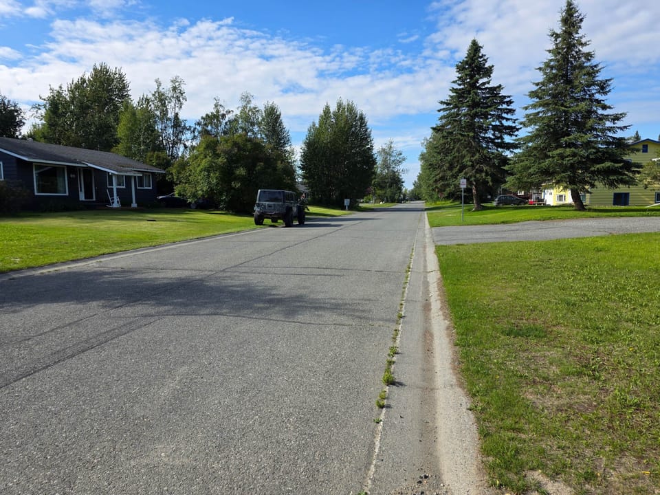 Property is on a quiet back street in Soldotna