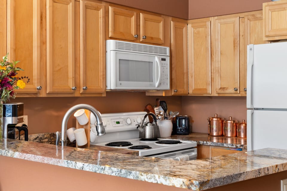 Well equipped kitchen.