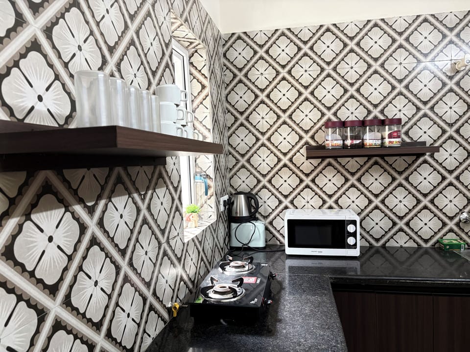 Villa, Balcony | Private kitchen | Fridge, oven, toaster, rice cooker