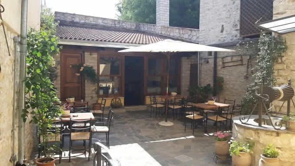Exterior seating area of the property